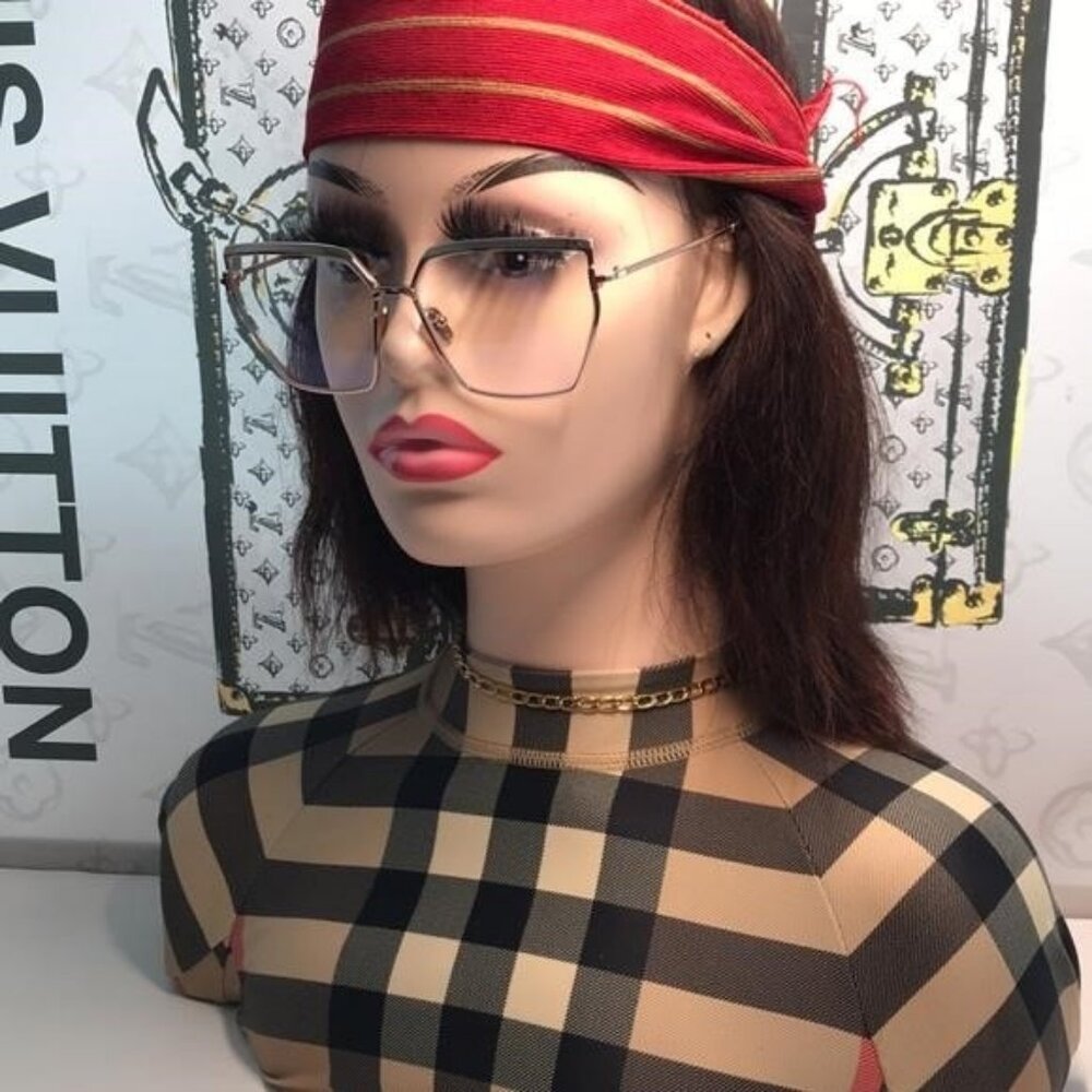 New Authentic Tom Ford Women's Gold Frame Glasses TF5946-B 028